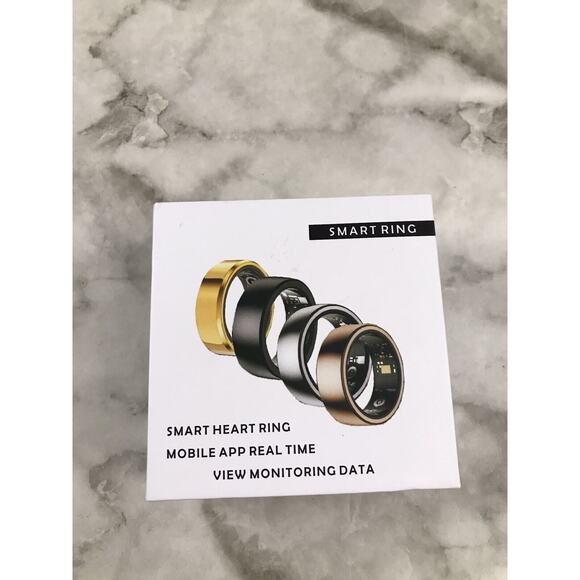 Smart Rings BLACK Size 13 STAINLESS STEEL Android 5.0+ or Apple iOS 10.0+ - Picture 5 of 8